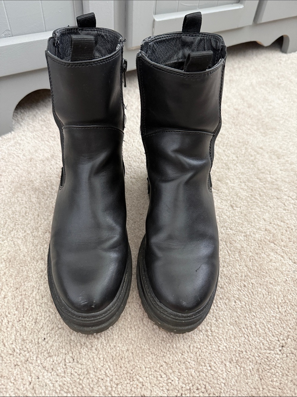Black Platform Ankle Boots